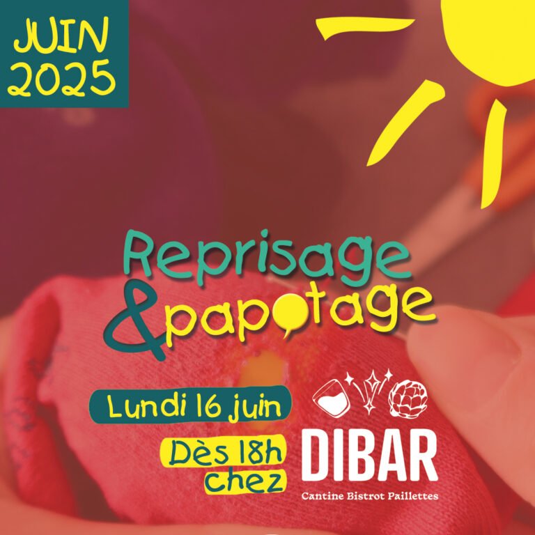 Lire la suite à propos de l’article Reprisage & Papotage – Lundi 16 juin
