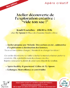 Lire la suite à propos de l’article Atelier découverte chez Ty Spoon à Bruz – Jeudi 9 octobre
