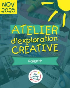 Lire la suite à propos de l’article Atelier d’Exploration Créative – 23 novembre