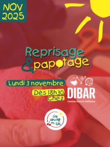 Lire la suite à propos de l’article Reprisage & Papotage – Lundi 3 novembre 2025