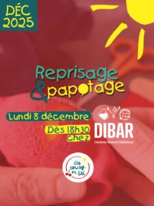 Lire la suite à propos de l’article Reprisage & Papotage – Lundi 8 décembre 2025