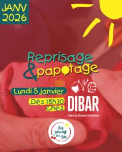 Lire la suite à propos de l’article Reprisage & Papotage – Lundi 5 janvier 2026