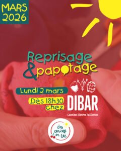 Lire la suite à propos de l’article Reprisage & Papotage – Lundi 2 mars 2026