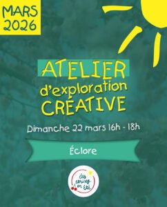 Lire la suite à propos de l’article Atelier d&rsquo;Exploration Créative – 22 mars 2026