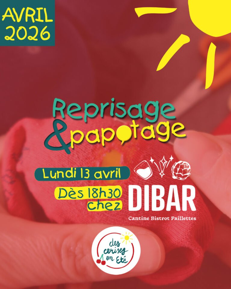 Lire la suite à propos de l’article Reprisage & Papotage – Lundi 13 avril 2026