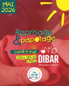 Lire la suite à propos de l’article Reprisage & Papotage – Lundi 11 mai 2026