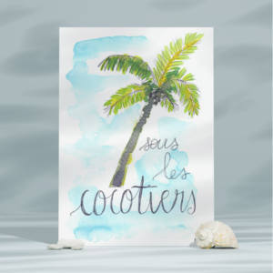 Affiche Sous les cocotiers