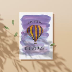 Affiche Partir en voyage