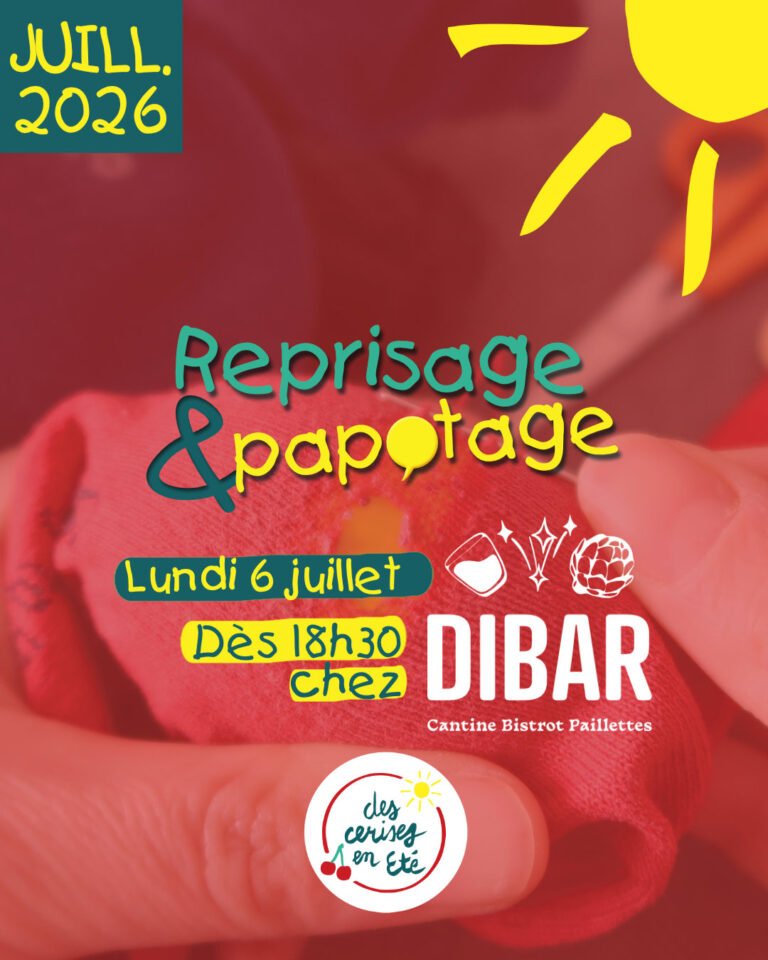 Lire la suite à propos de l’article Reprisage & Papotage – Lundi 6 juillet 2026